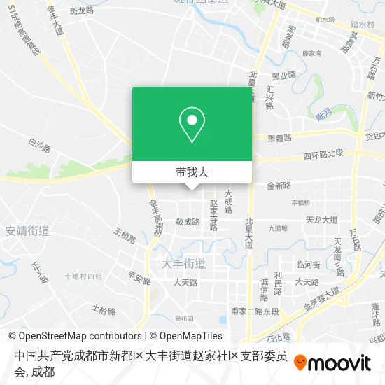 中国共产党成都市新都区大丰街道赵家社区支部委员会地图