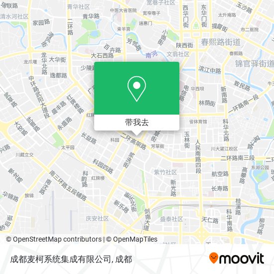 成都麦柯系统集成有限公司地图