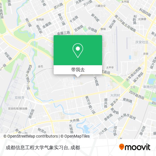 成都信息工程大学气象实习台地图