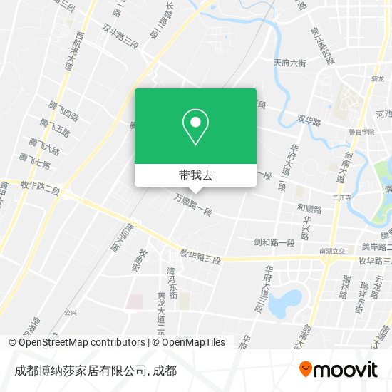 成都博纳莎家居有限公司地图