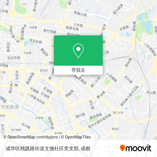 成华区桃蹊路街道文德社区党支部地图