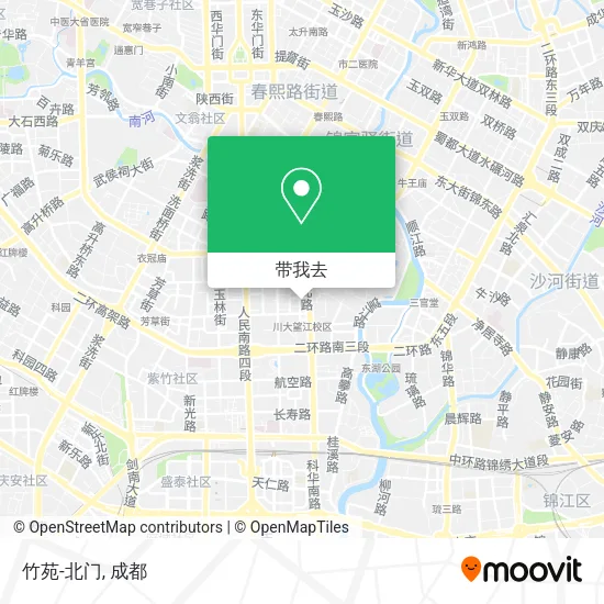 竹苑-北门地图