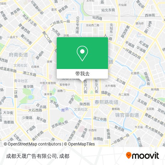 成都天晟广告有限公司地图
