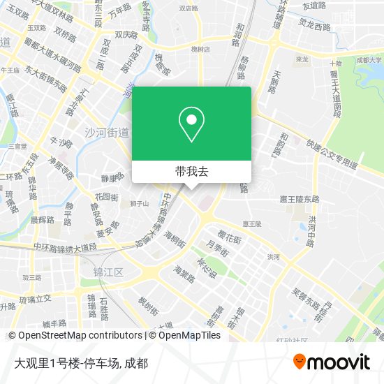 大观里1号楼-停车场地图