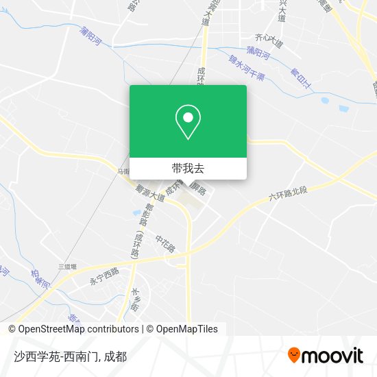 沙西学苑-西南门地图