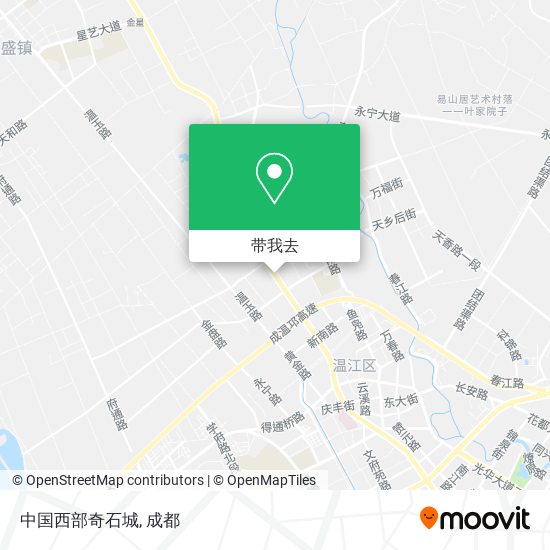中国西部奇石城地图