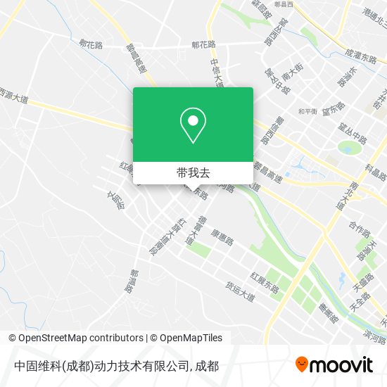 中固维科(成都)动力技术有限公司地图