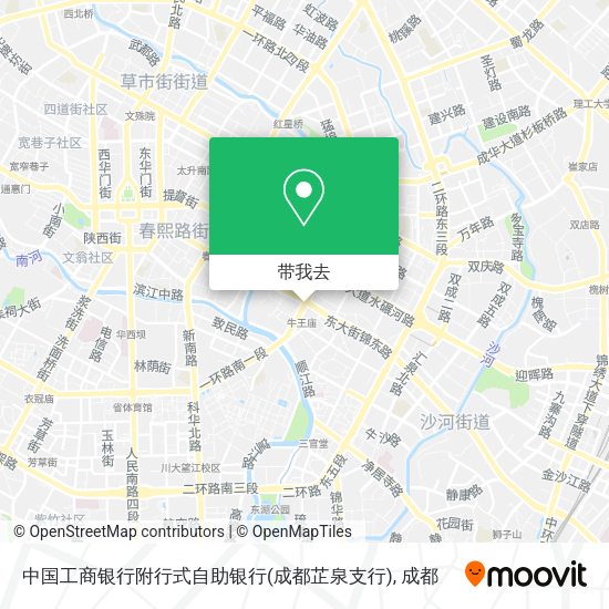 中国工商银行附行式自助银行(成都芷泉支行)地图