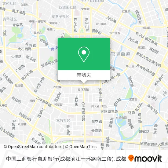 中国工商银行自助银行(成都滨江一环路南二段)地图