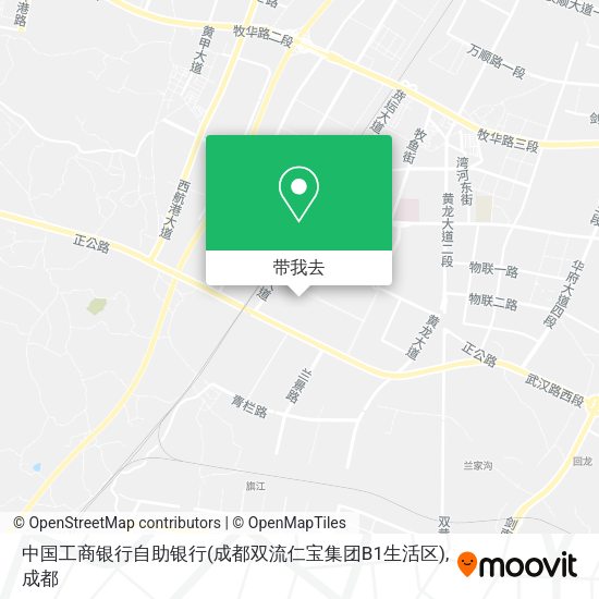 中国工商银行自助银行(成都双流仁宝集团B1生活区)地图