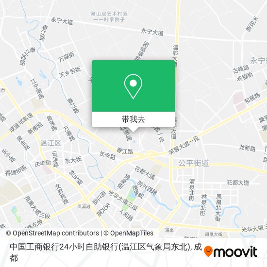 中国工商银行24小时自助银行(温江区气象局东北)地图