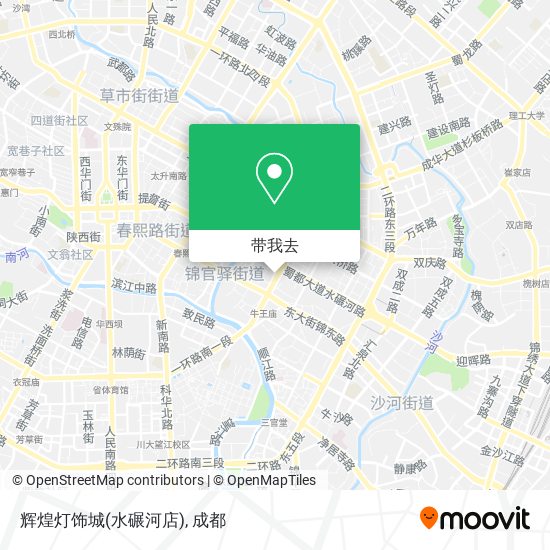 辉煌灯饰城(水碾河店)地图