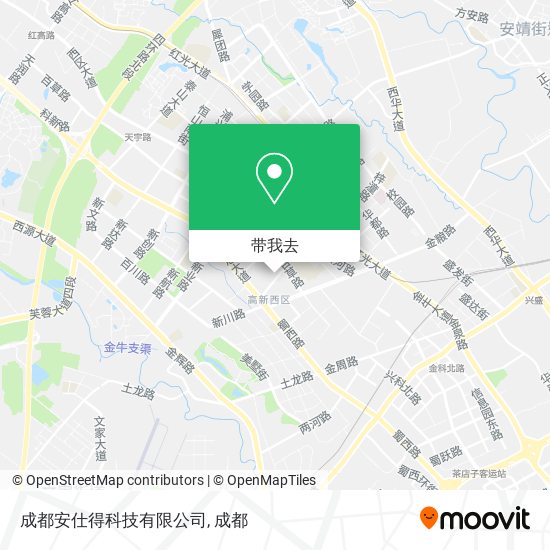 成都安仕得科技有限公司地图