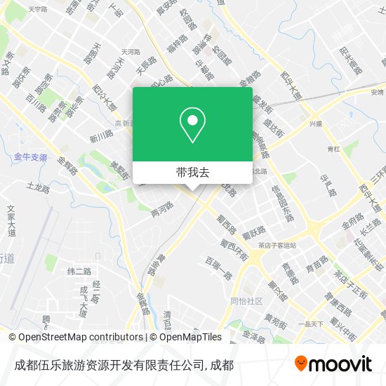 成都伍乐旅游资源开发有限责任公司地图