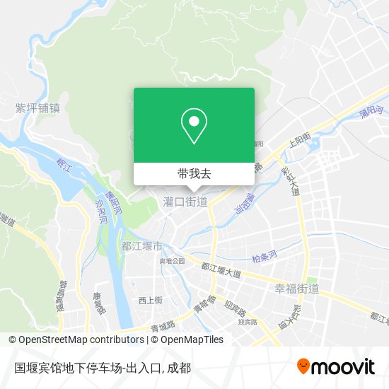 国堰宾馆地下停车场-出入口地图