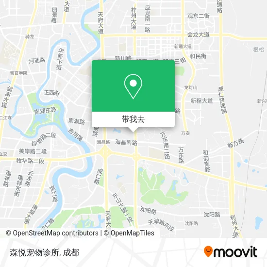 森悦宠物诊所地图