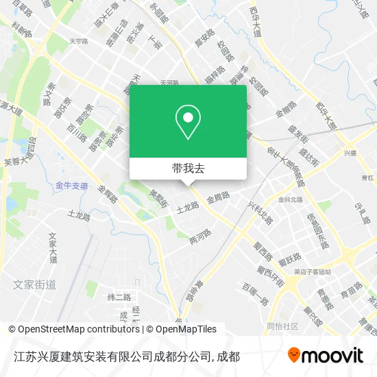 江苏兴厦建筑安装有限公司成都分公司地图