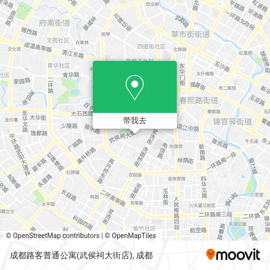 成都路客普通公寓(武侯祠大街店)地图