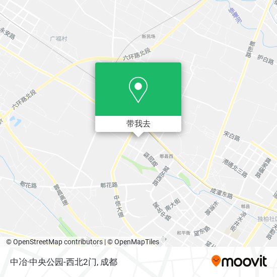 中冶·中央公园-西北2门地图