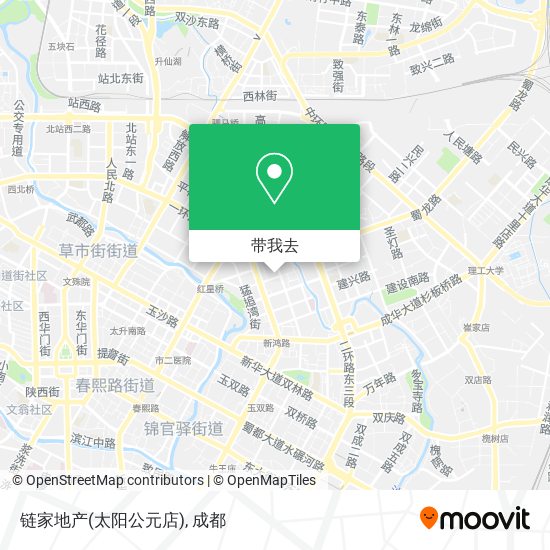 链家地产(太阳公元店)地图