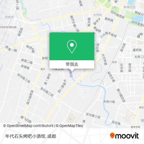 年代石头烤吧小酒馆地图