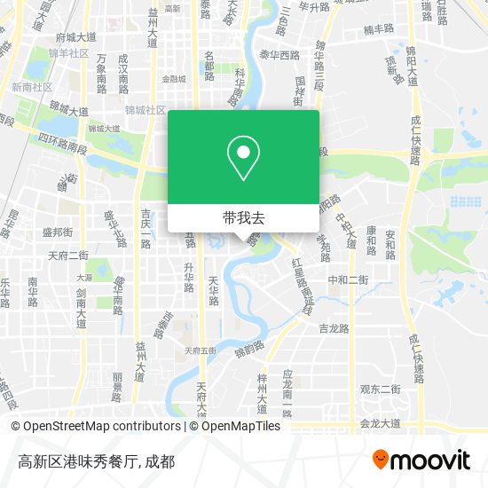 高新区港味秀餐厅地图