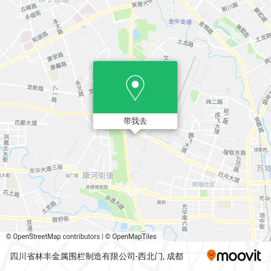 四川省林丰金属围栏制造有限公司-西北门地图