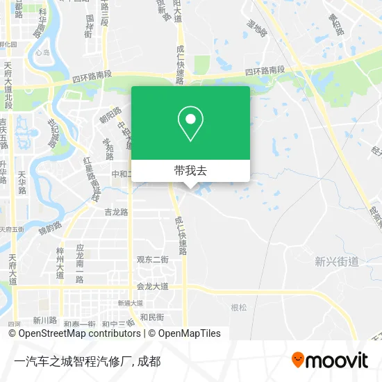 一汽车之城智程汽修厂地图