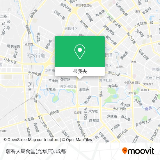 蓉香人民食堂(光华店)地图