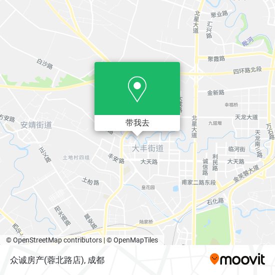 众诚房产(蓉北路店)地图