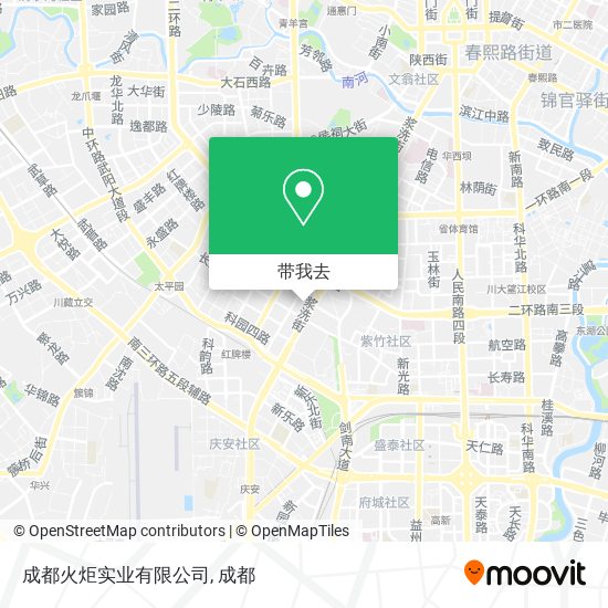 成都火炬实业有限公司地图