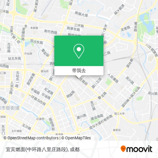 宜宾燃面(中环路八里庄路段)地图