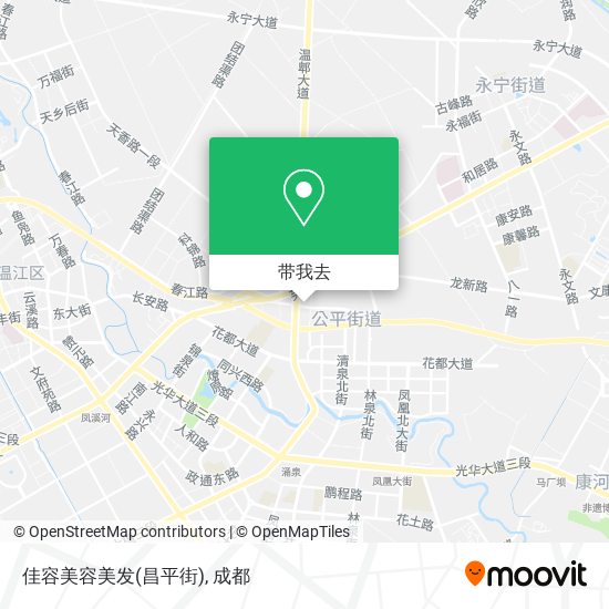 佳容美容美发(昌平街)地图