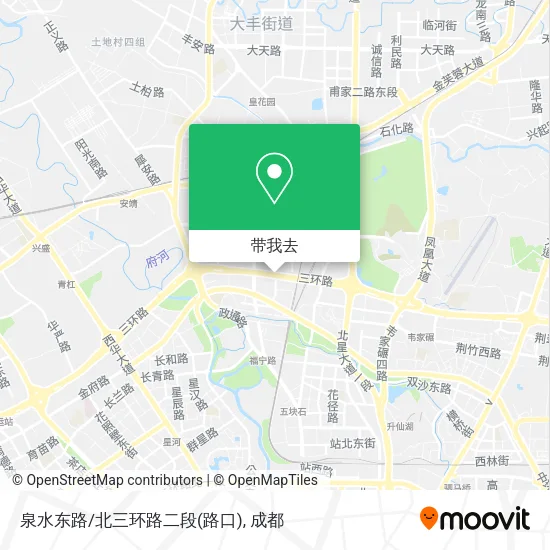 泉水东路/北三环路二段(路口)地图
