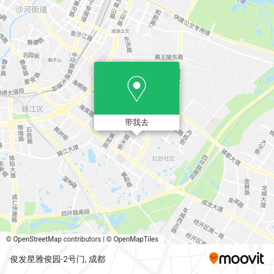 俊发星雅俊园-2号门地图