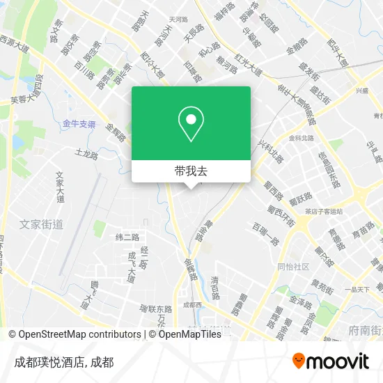 成都璞悦酒店地图