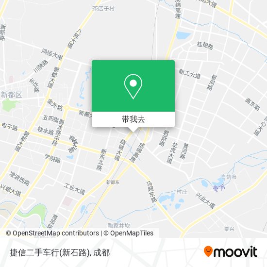 捷信二手车行(新石路)地图