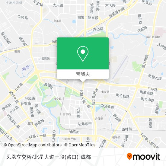凤凰立交桥/北星大道一段(路口)地图