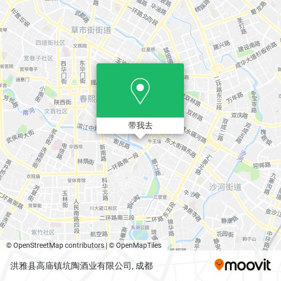洪雅县高庙镇坑陶酒业有限公司地图
