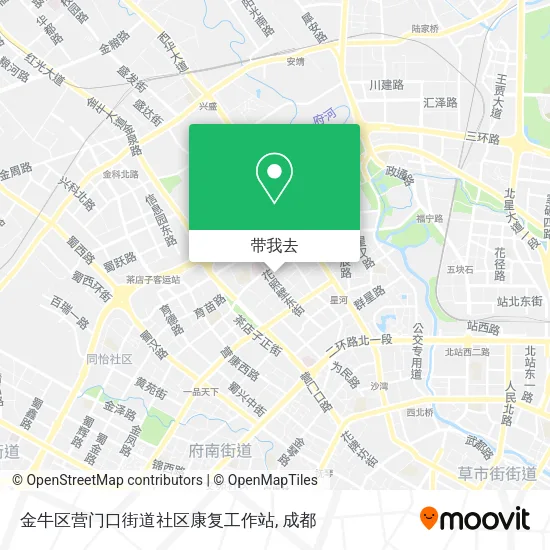 金牛区营门口街道社区康复工作站地图