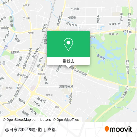 恋日家园D区9幢-北门地图