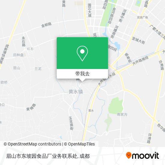 眉山市东坡园食品厂业务联系处地图