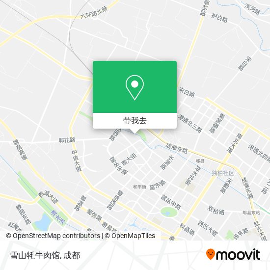 雪山牦牛肉馆地图