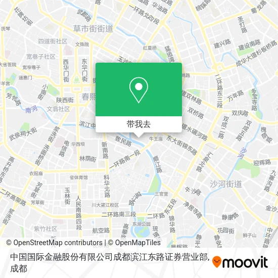 中国国际金融股份有限公司成都滨江东路证券营业部地图