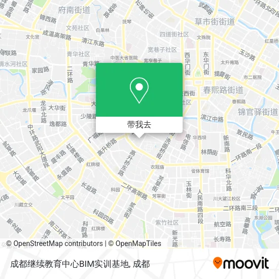成都继续教育中心BIM实训基地地图