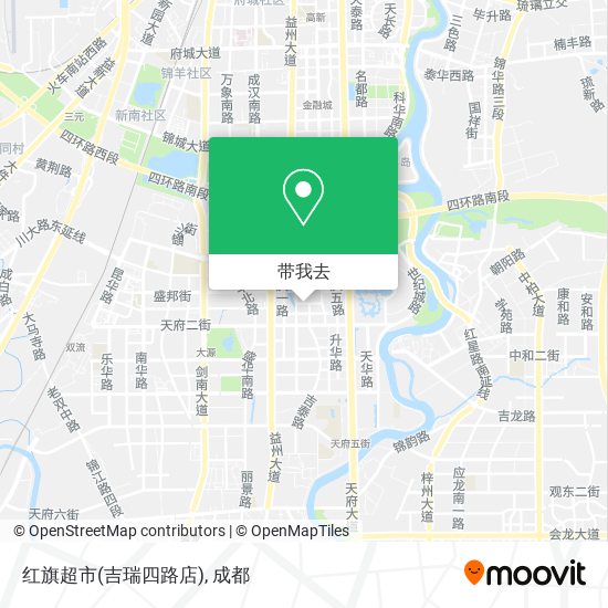红旗超市(吉瑞四路店)地图