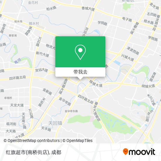 红旗超市(南桥街店)地图