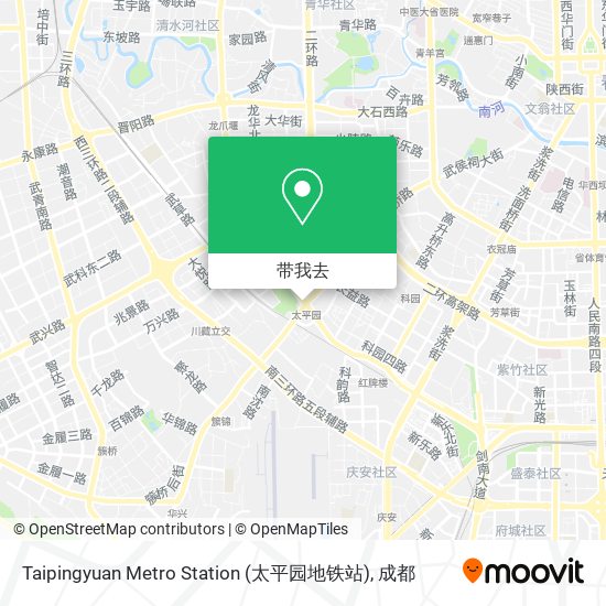 Taipingyuan Metro Station (太平园地铁站)地图