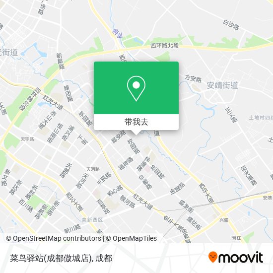 菜鸟驿站(成都傲城店)地图