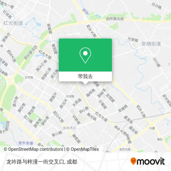 龙吟路与梓潼一街交叉口地图
